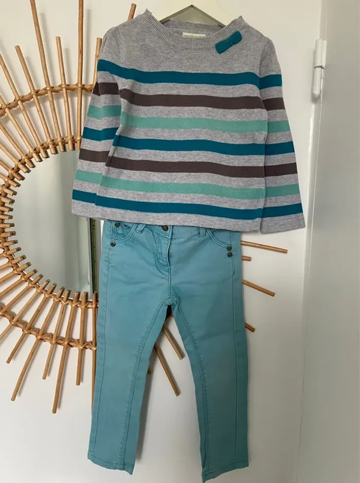 Joli ensemble vertbaudet 3 ans
