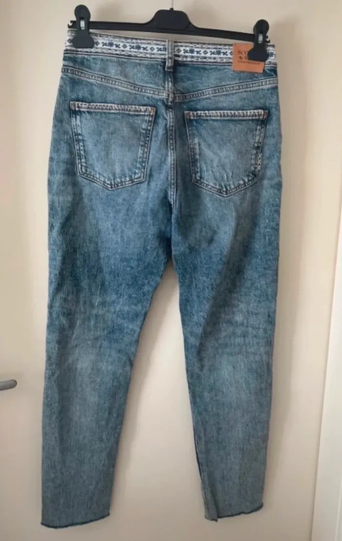 Scotch & soda jeans bleu coupe droite  taille 27 /32 - photo numéro 5