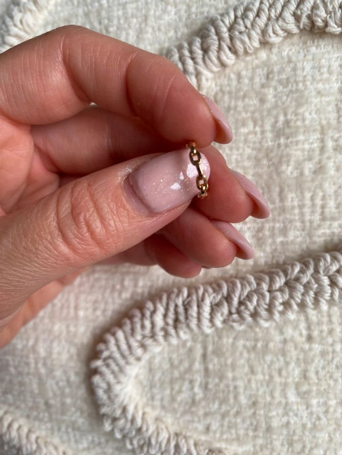 Bague d’oreilles doré chaîne trend - photo numéro 5