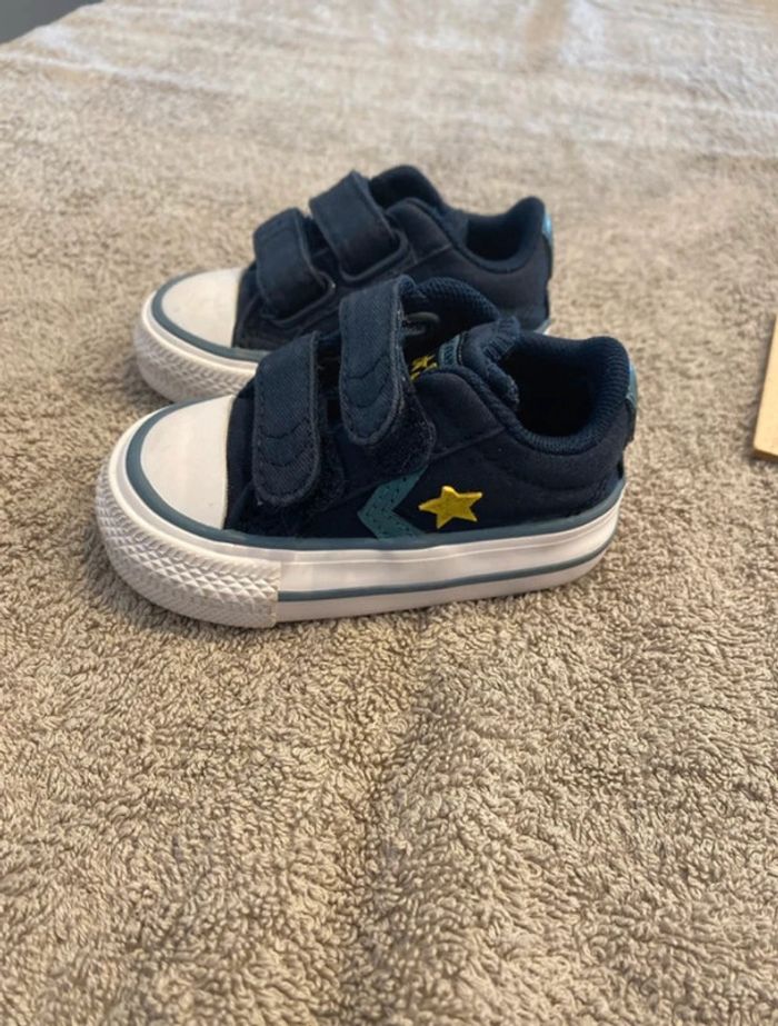 Converse enfant bleu taille 18 - photo numéro 2