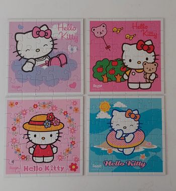 Lot de 4 puzzles Hello Kitty