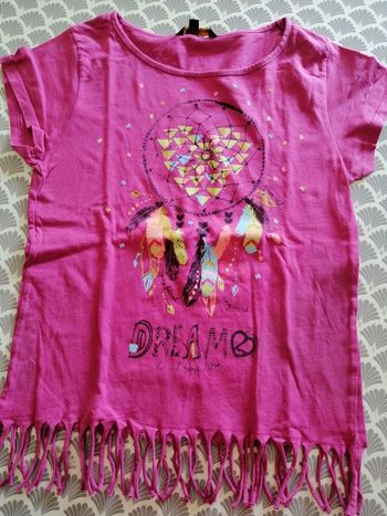 Haut fillle à franges