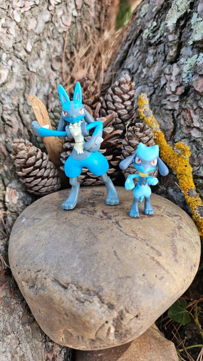 Super figurine Pokemon Nintendo Évolution lucario riolu - photo numéro 2