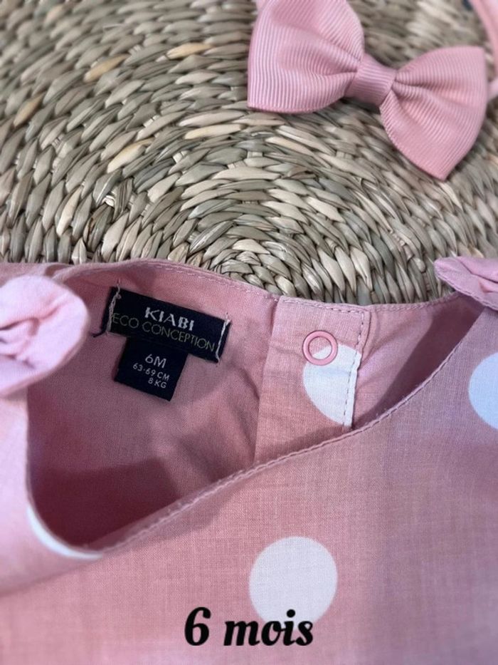 Robe et bandeau noeud taille 6 mois - photo numéro 4