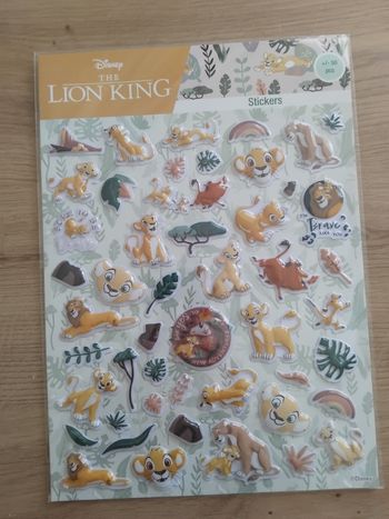 Plaquette autocollant roi 🦁 relief