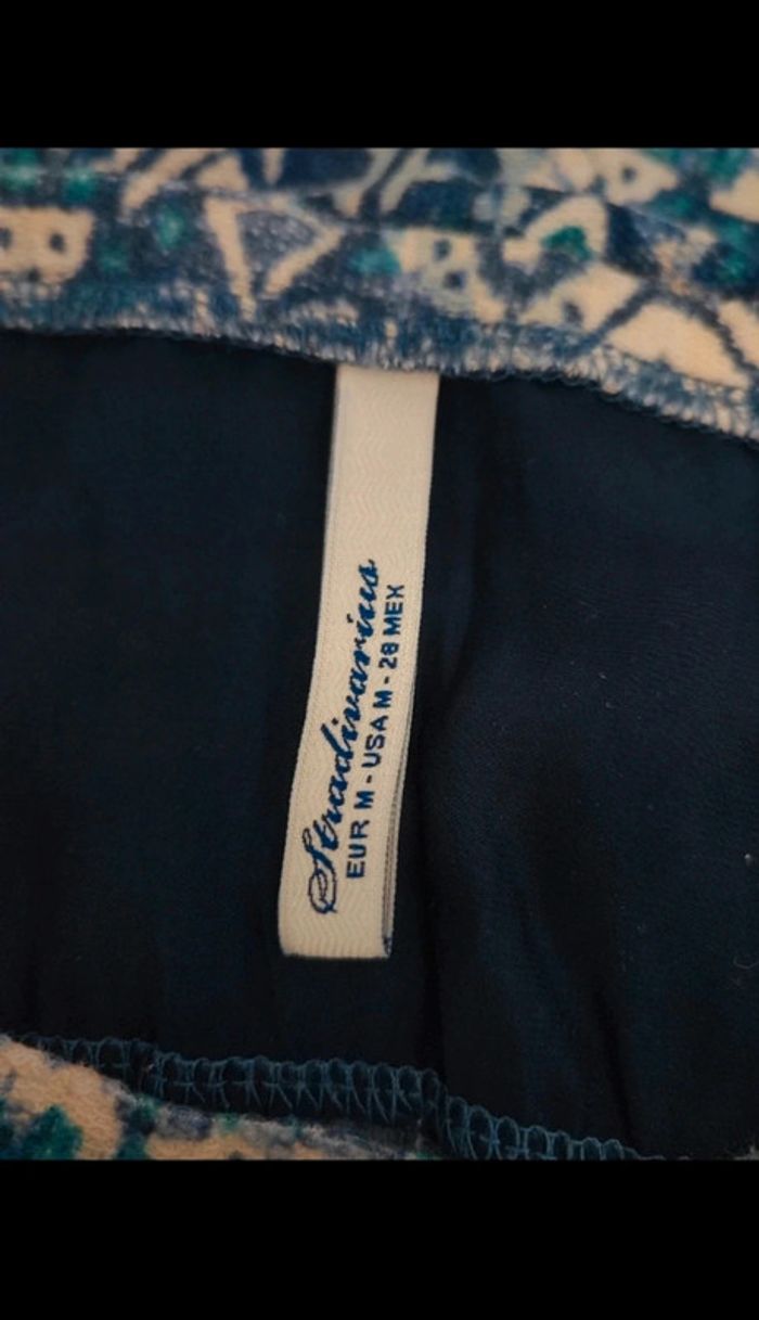 Pull fin à motifs bleus Stradivarius - photo numéro 3