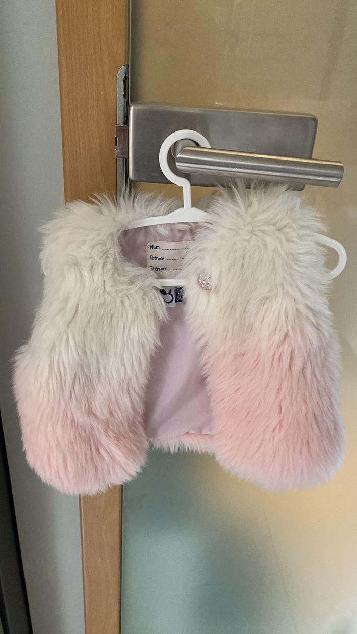 Gilet fourrure sans manche