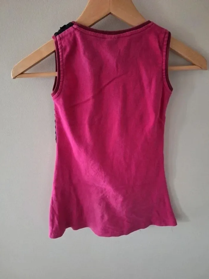Robe coton rose et noire 6 ans - photo numéro 3
