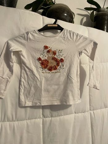 T-shirt sans marque blanc taille 4 ans / 104 cm