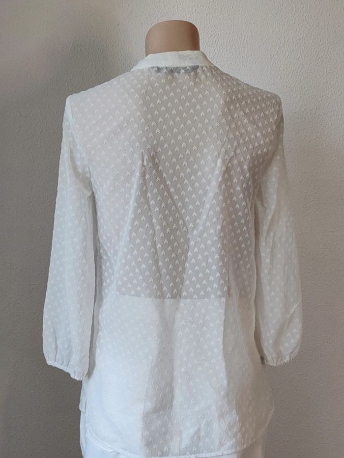 Blouse blanc Zara manches longues - photo numéro 3