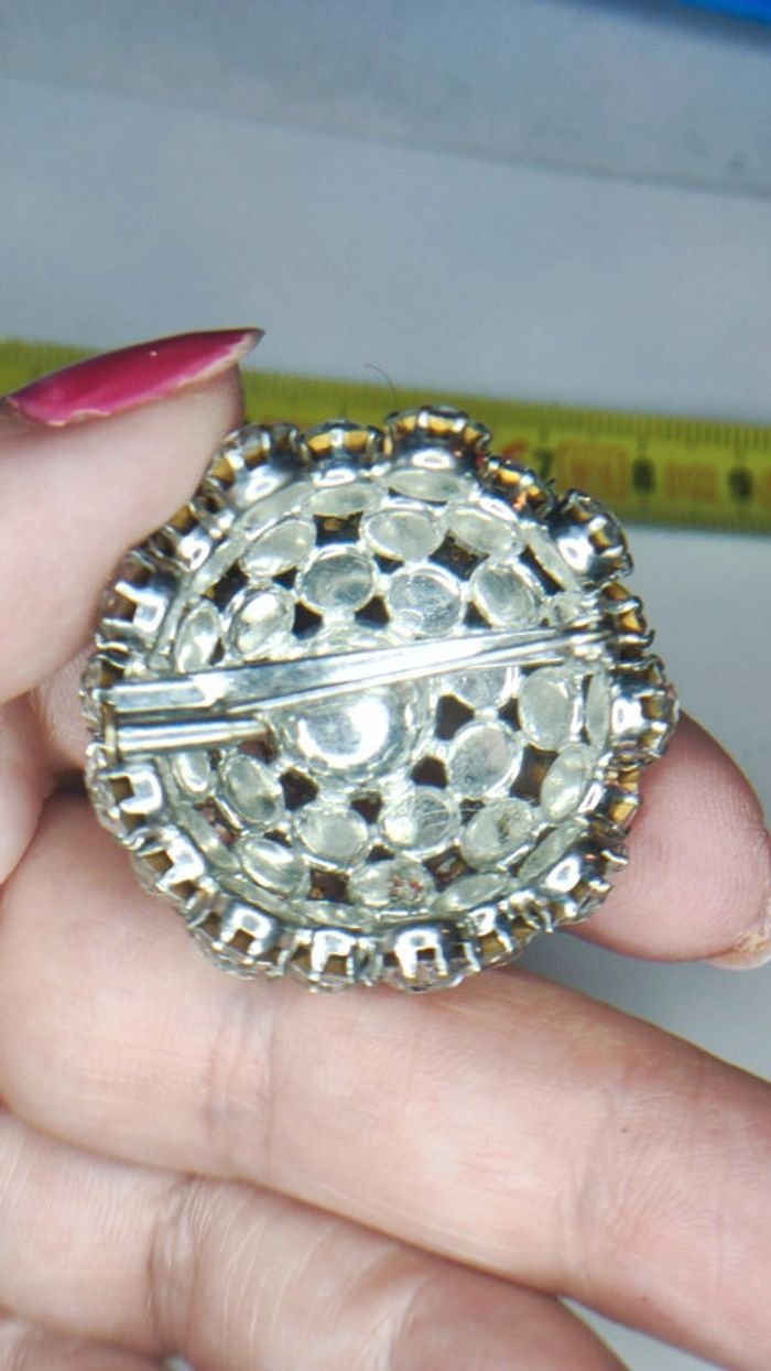 Broche strass vintage - photo numéro 5