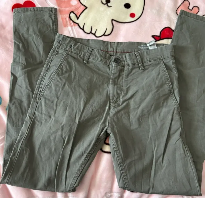 Jeans vert Zara