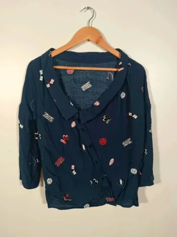 Blouse marine Zara 36