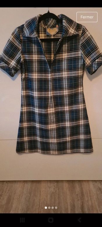 Robe carreaux vintage