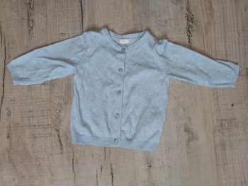 Gilet bleu clair 4-6 mois