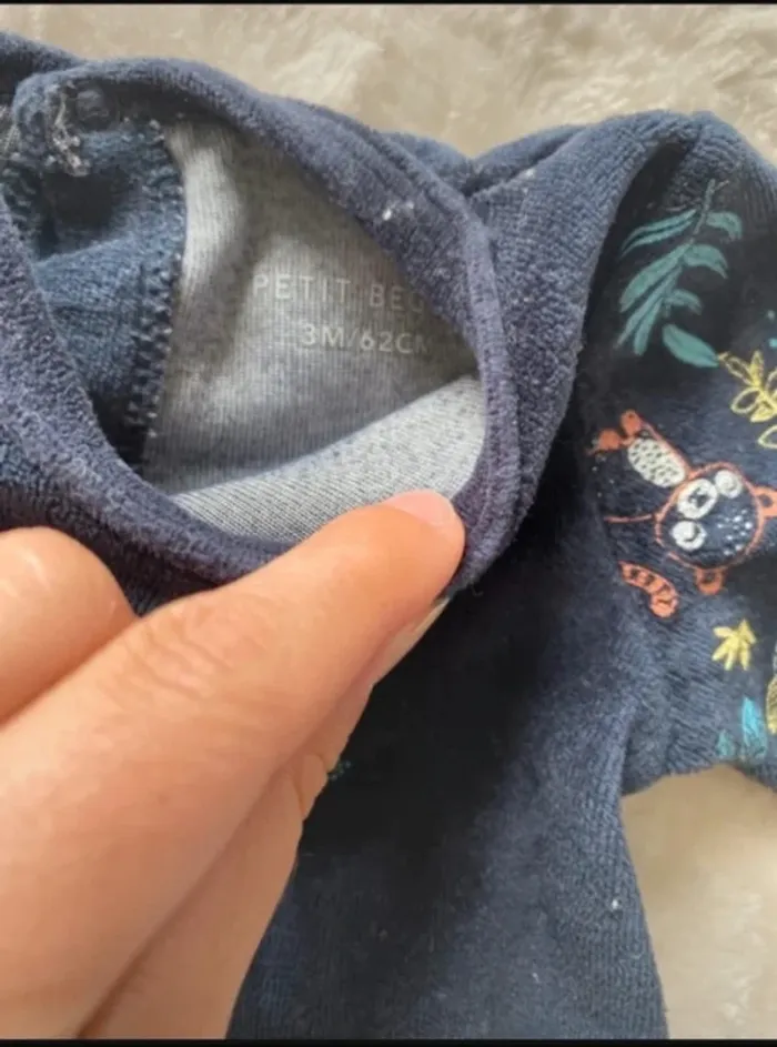 Pyjama velour petit béguin - photo numéro 3