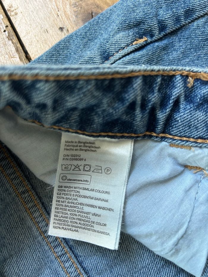 Short en jeans coton bleu avec revers 36 H&M - photo numéro 5