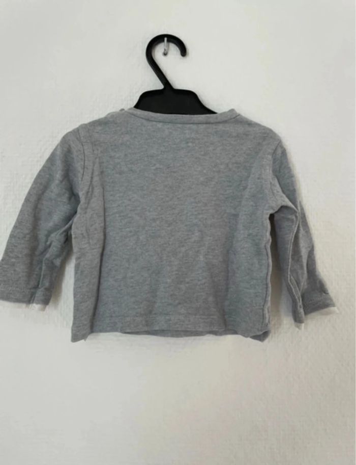 T-shirt manche longue bébé garçon - taille 6 mois - photo numéro 3