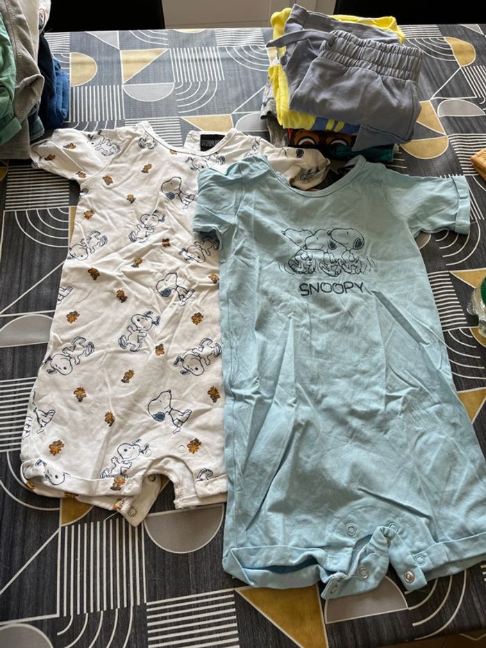 Lot de 2 combishort snoopy
