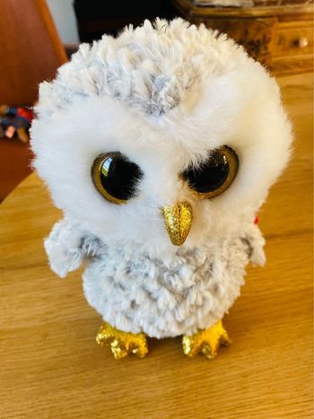 Ty owlete peluche avec étiquette environ 25 cm