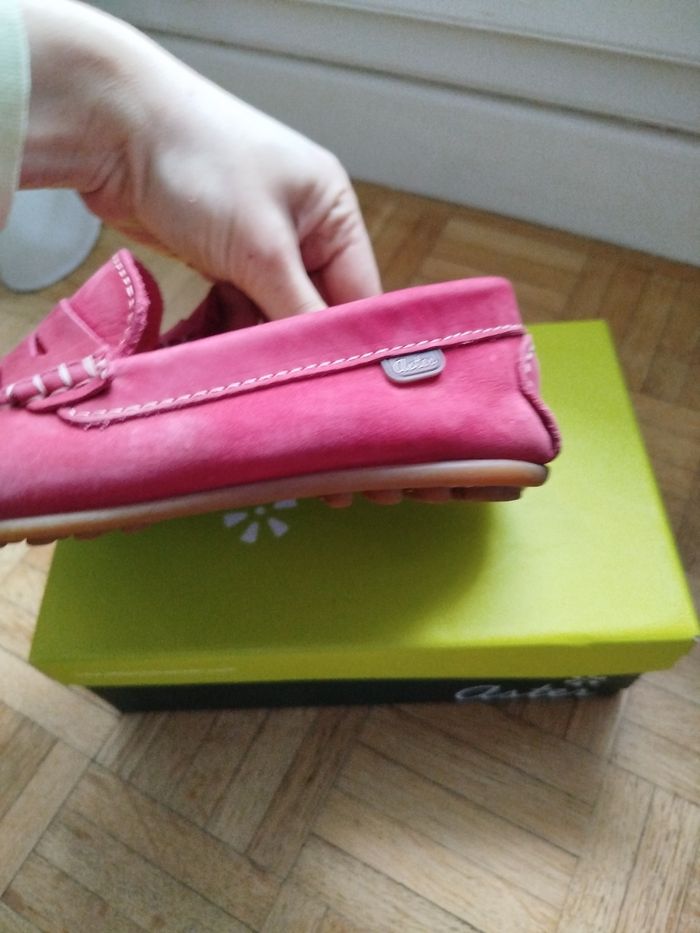 Mocassins garçon bordeaux aster 37 très bon état - photo numéro 4