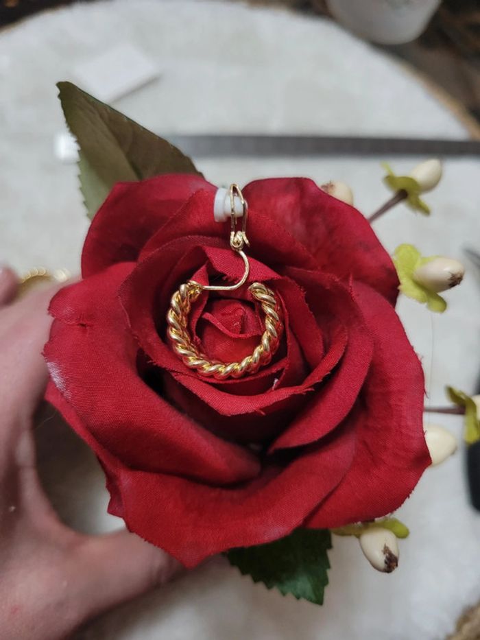 Clips petites créoles acier gold. - photo numéro 10