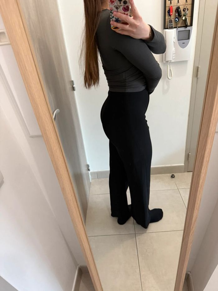 Pantalon droit noir H&M - photo numéro 4