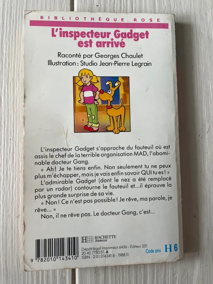 Livre Jeunesse Bibliothèque Rose L’Inspecteur Gadget est Arrivé - photo numéro 2