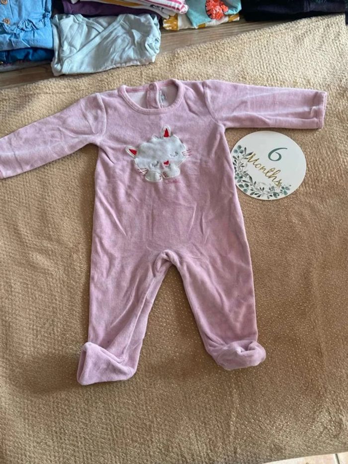 Pyjama, velours 6 mois