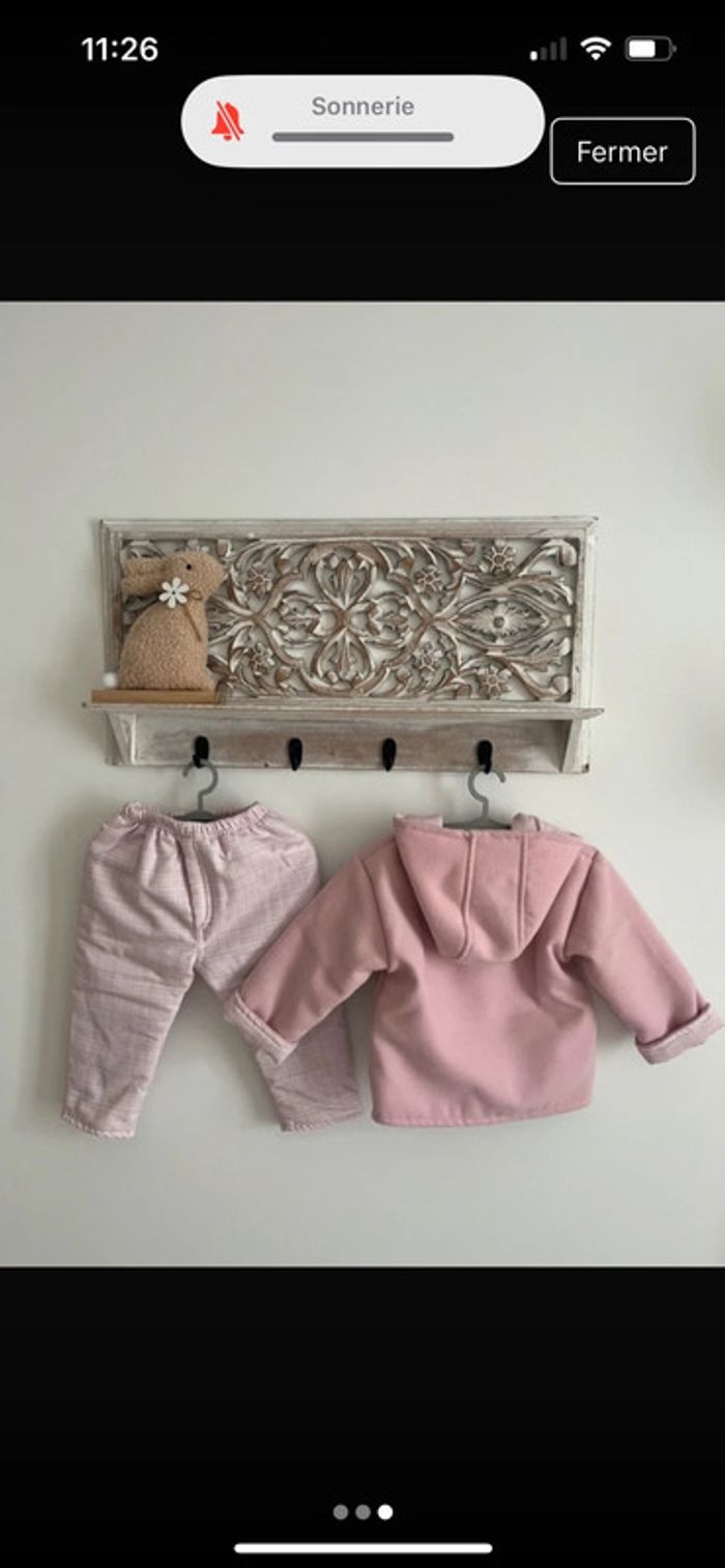 Ensemble bébé fille 18 mois, manteau et sur-pantalon d’hiver, neuf! - photo numéro 2