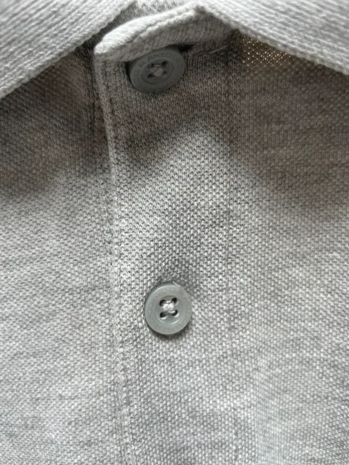 Diadora sport tennis vintage grey blue polo Mens S - photo numéro 5