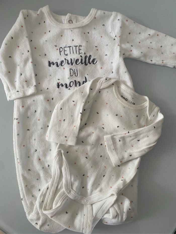 Lot 4 pyjamas velours + 2 bodys - photo numéro 5