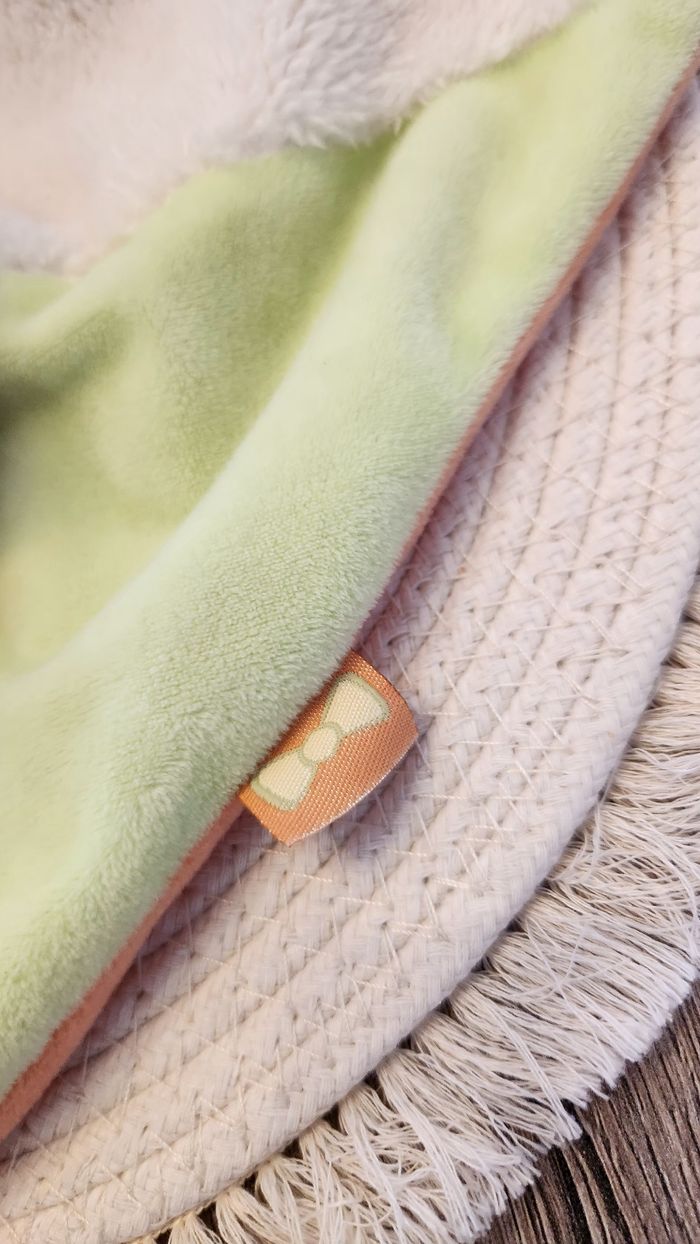 Doudou Lange Mouton Influx Blanc Vert - photo numéro 7