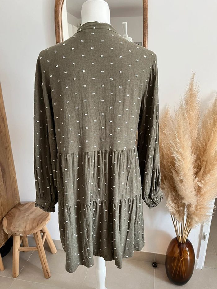 Robe casual kaki Zara - photo numéro 5