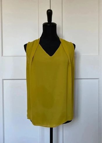 Top jaune moutarde taille XS