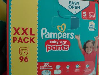 2 paquets pampers xxl pack gigapack taille 5 pantq 