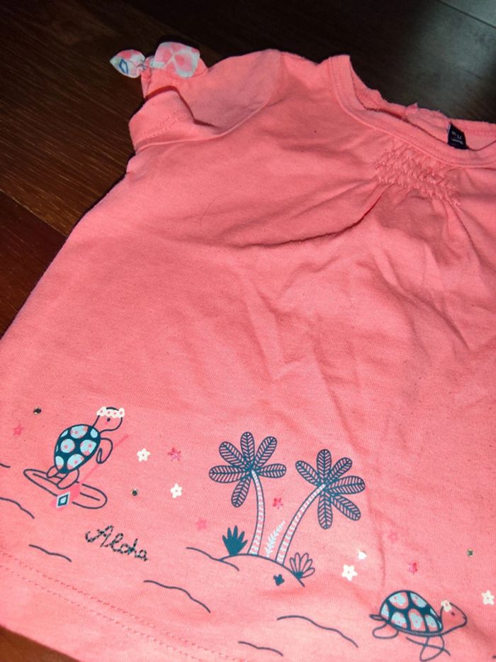 Haut rose fluo 9mois - photo numéro 2