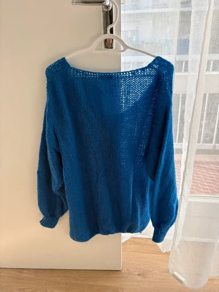 Pull bleu électrique - photo numéro 2