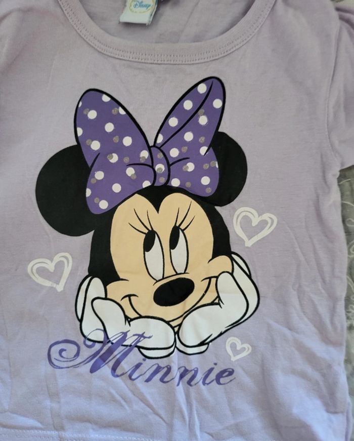 Tee shirt violet minnie 12 mois - photo numéro 2