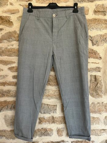 Pantalon/chino à carreaux Zara