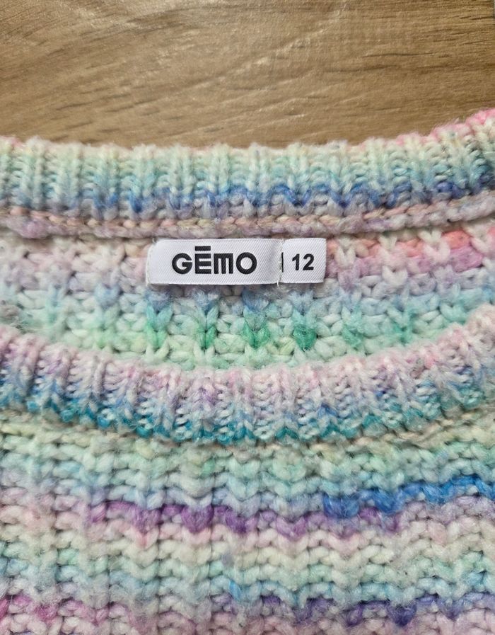 Pull en maille multicolore pastel - Gémo - 12 ans - photo numéro 2