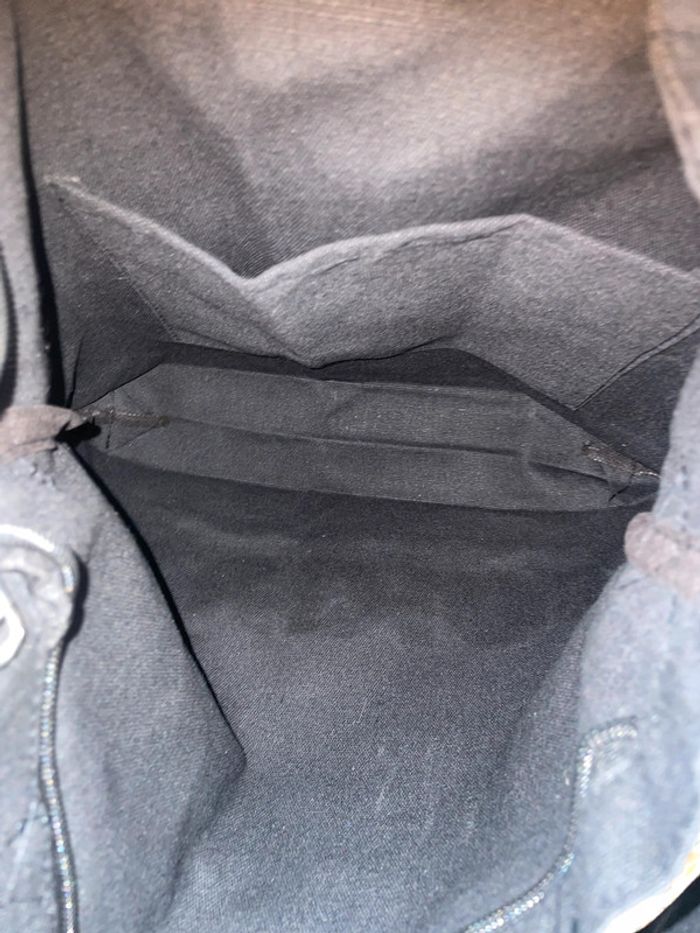 Sac fourre-tout -Tout en Toile à Imprimé noir Grande Capacité. - photo numéro 13