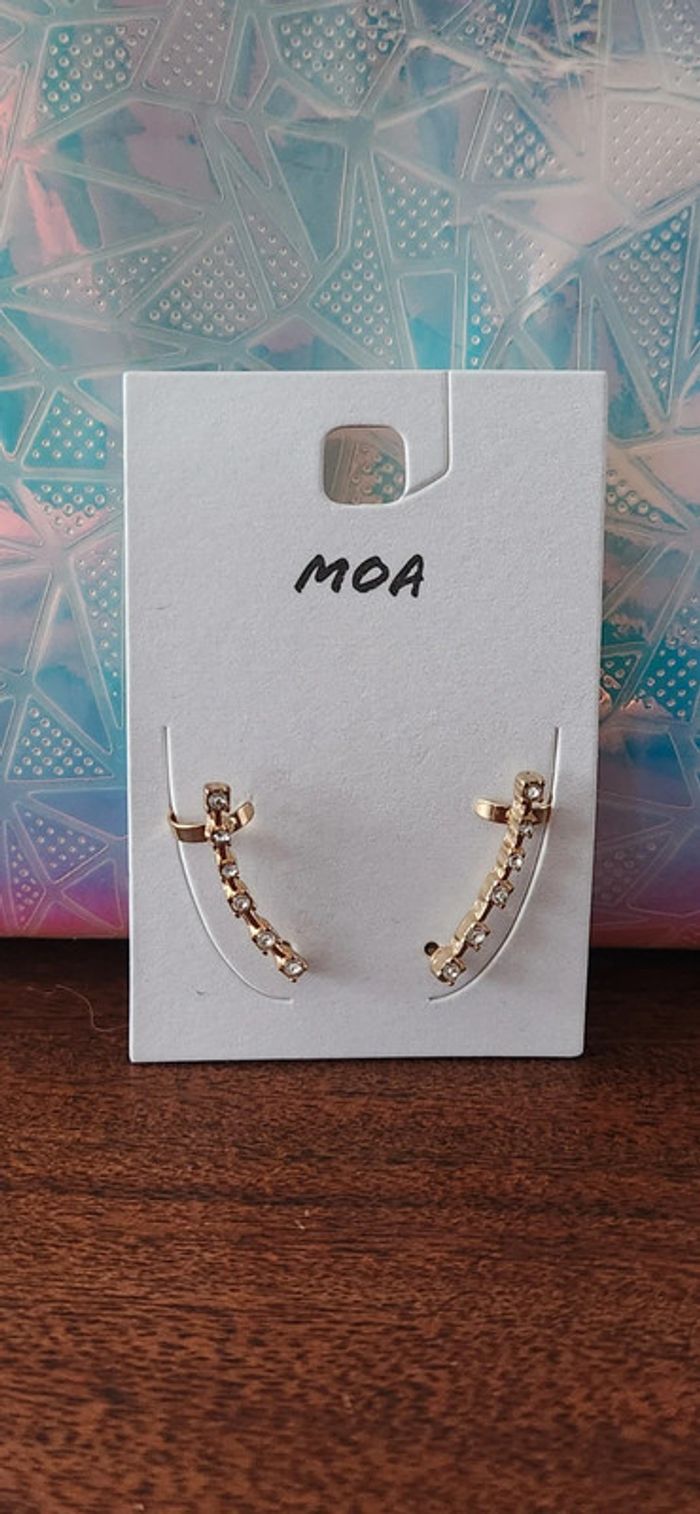 Boucles Oreilles Or MOA Neuves
