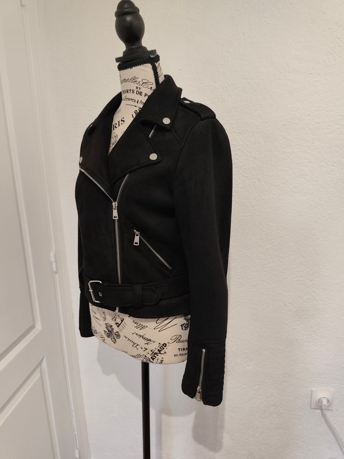 Veste coupe perfecto effet Daim - photo numéro 5