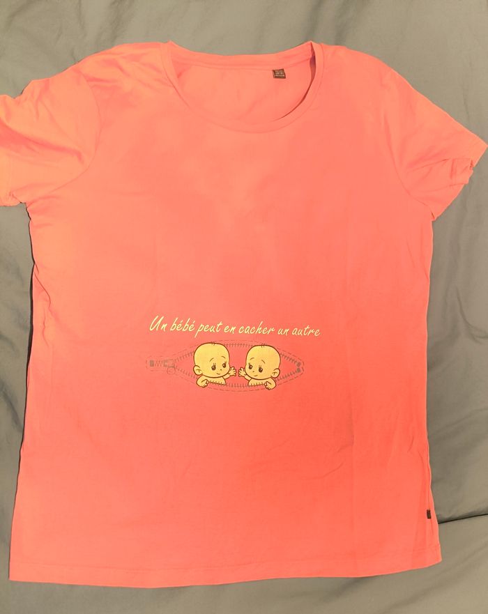 Tee shirt annonce grossesse jumeaux