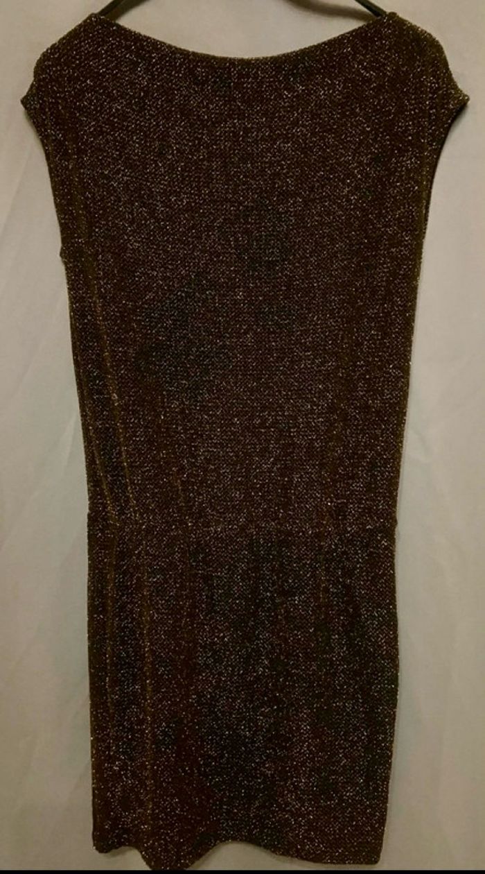 Robe pailletée »Promod »noire et dorée