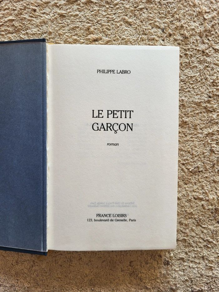 Roman Le petit garçon de Philippe Labro - photo numéro 6