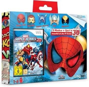 🦸‍♂️ Pack Wii – Marvel Super Heroes 3D + masque Spider-Man