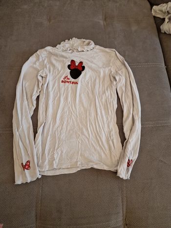 Tee-shirt manches longues colle roulé fille