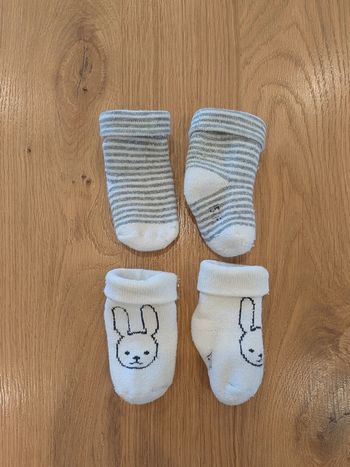 2 paires de chaussettes bébé - Taille : 15-16